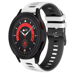 20mm Zweifarb-Silikon-Armband, für Samsung Galaxy Watch 5 40mm, für Samsung Galaxy Watch 5 44mm