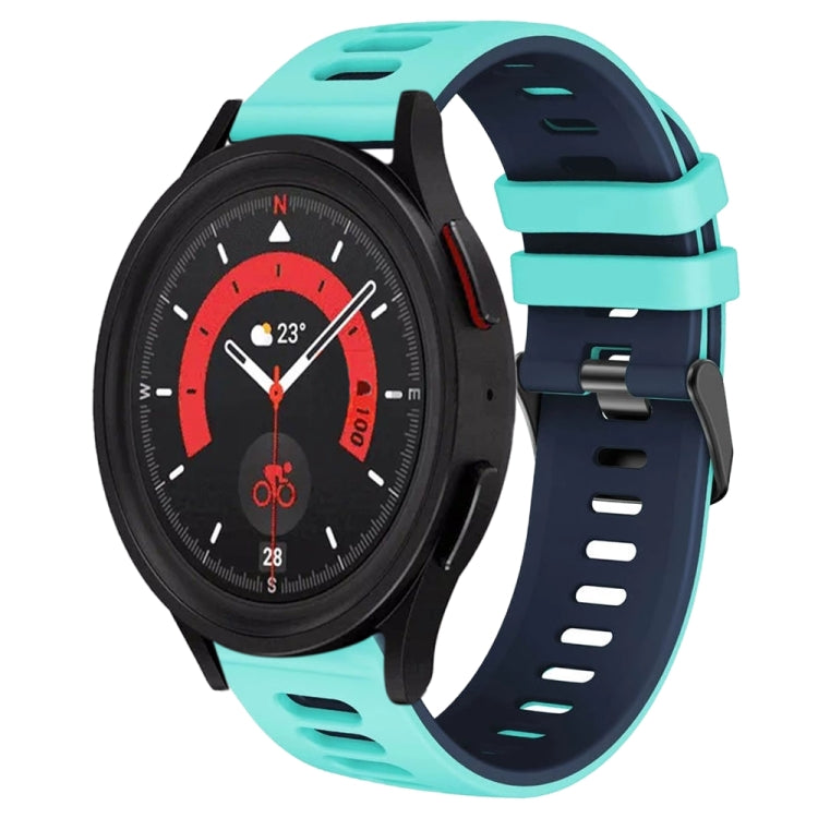 20mm Zweifarb-Silikon-Armband, für Samsung Galaxy Watch 5 40mm, für Samsung Galaxy Watch 5 44mm