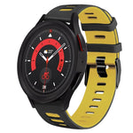20mm Zweifarb-Silikon-Armband, für Samsung Galaxy Watch 5 40mm, für Samsung Galaxy Watch 5 44mm