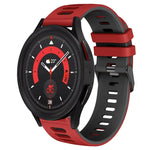 20mm Zweifarb-Silikon-Armband, für Samsung Galaxy Watch 5 40mm, für Samsung Galaxy Watch 5 44mm