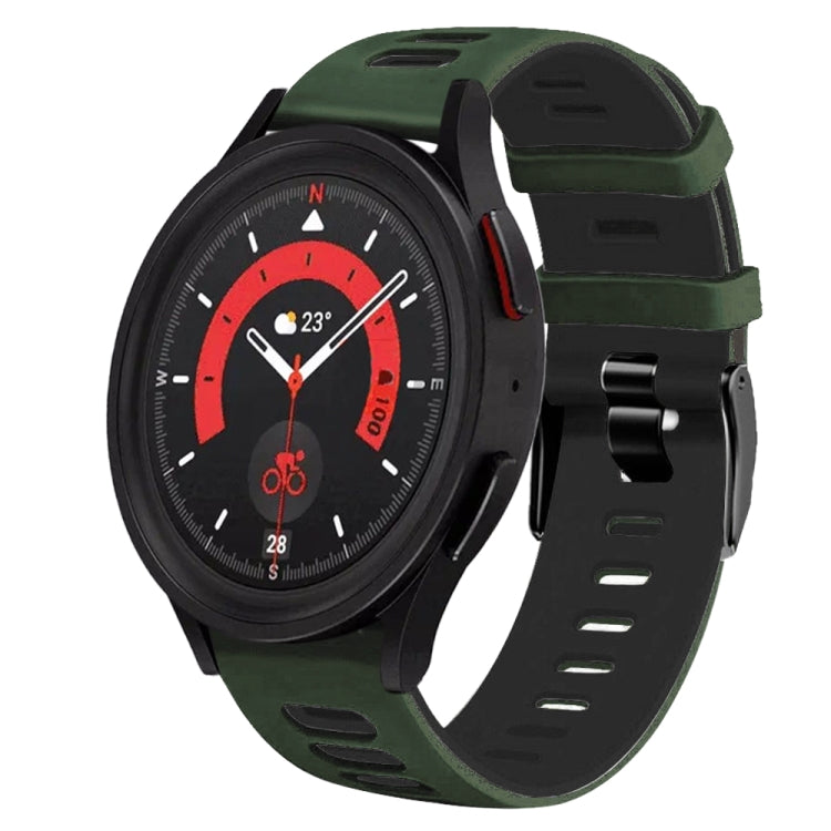 20mm Zweifarb-Silikon-Armband, für Samsung Galaxy Watch 5 40mm, für Samsung Galaxy Watch 5 44mm