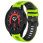 20mm Zweifarb-Silikon-Armband, für Samsung Galaxy Watch 5 40mm, für Samsung Galaxy Watch 5 44mm