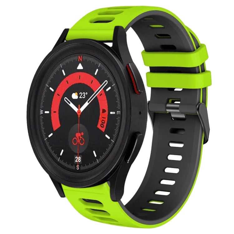 20mm Zweifarb-Silikon-Armband, für Samsung Galaxy Watch 5 40mm, für Samsung Galaxy Watch 5 44mm