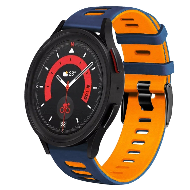 20mm Zweifarb-Silikon-Armband, für Samsung Galaxy Watch 5 40mm, für Samsung Galaxy Watch 5 44mm