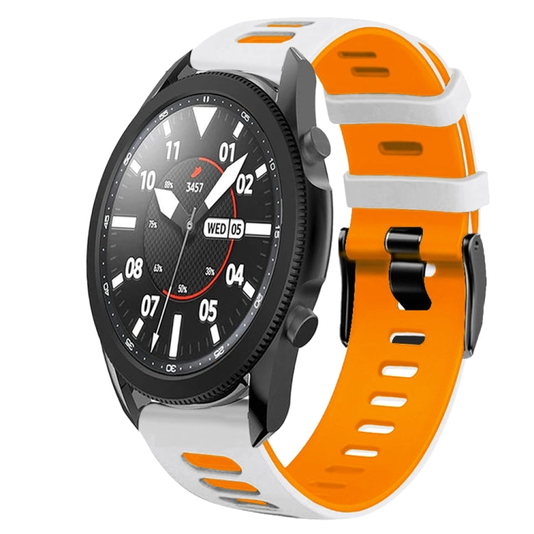 20mm Zweifarb-Silikonarmband, für Samsung Galaxy Watch 5 Pro 45mm, für Samsung Galaxy Watch 4 40mm