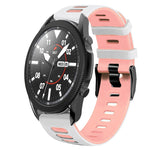 20mm Two-Color Silicone Watch Band, For Samsung Galaxy Watch 5 Pro  45mm, For Samsung Galaxy Watch 4 40mm