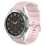 20mm Plaid Solid Color Silicone Watch Band, For Samsung Galaxy Watch4 44mm, For Samsung Galaxy Watch4 Classic 46mm, For Samsung Galaxy Watch4 Classic 42mm, For Samsung Galaxy Watch Active 2