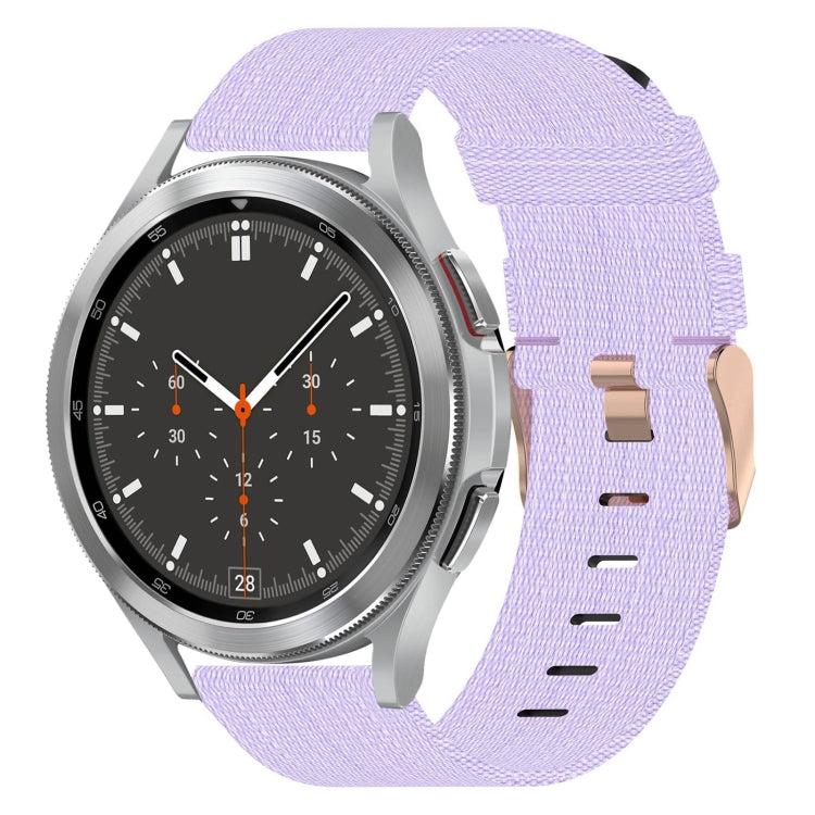 20mm Nylon Woven Watch Band, For Samsung Galaxy Watch5 40mm, For Samsung Galaxy Watch5 44mm, For Samsung Galaxy Watch5 Pro 45mm, For Samsung Galaxy Watch4 40mm, For Samsung Galaxy Watch4 44mm, For Samsung Galaxy Watch4 Classic 46mm