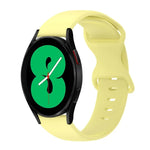 20-mm-Silikonarmband mit Faltschließe in Unifarbe, passend für Samsung Galaxy Watch 4 (44 mm), Samsung Galaxy Watch 4 Classic (46 mm), Samsung Galaxy Watch 4 Classic (42 mm) und Samsung Galaxy Watch Active 2