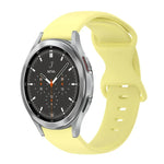 20-mm-Silikonarmband mit Faltschließe in Unifarbe, passend für Samsung Galaxy Watch 4 (44 mm), Samsung Galaxy Watch 4 Classic (46 mm), Samsung Galaxy Watch 4 Classic (42 mm) und Samsung Galaxy Watch Active 2