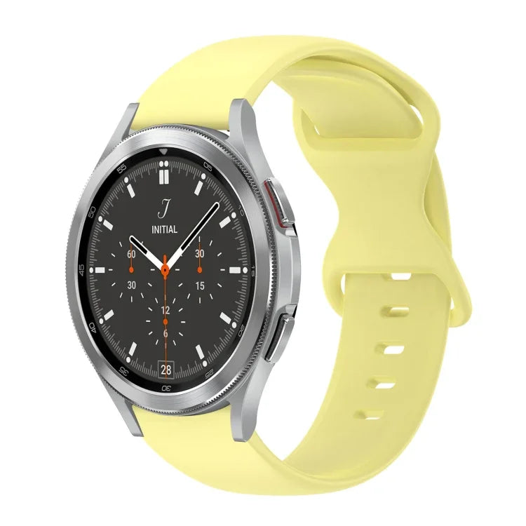 20-mm-Silikonarmband mit Faltschließe in Unifarbe, passend für Samsung Galaxy Watch 4 (44 mm), Samsung Galaxy Watch 4 Classic (46 mm), Samsung Galaxy Watch 4 Classic (42 mm) und Samsung Galaxy Watch Active 2