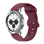 20-mm-Silikonarmband mit Faltschließe in Unifarbe, passend für Samsung Galaxy Watch 4 (44 mm), Samsung Galaxy Watch 4 Classic (46 mm), Samsung Galaxy Watch 4 Classic (42 mm) und Samsung Galaxy Watch Active 2