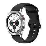 20-mm-Silikonarmband mit Faltschließe in Unifarbe, passend für Samsung Galaxy Watch 4 (44 mm), Samsung Galaxy Watch 4 Classic (46 mm), Samsung Galaxy Watch 4 Classic (42 mm) und Samsung Galaxy Watch Active 2