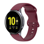 20-mm-Silikonarmband mit Faltschließe in Unifarbe, passend für Samsung Galaxy Watch 4 (44 mm), Samsung Galaxy Watch 4 Classic (46 mm), Samsung Galaxy Watch 4 Classic (42 mm) und Samsung Galaxy Watch Active 2