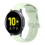 20-mm-Silikonarmband mit Faltschließe in Unifarbe, passend für Samsung Galaxy Watch 4 (44 mm), Samsung Galaxy Watch 4 Classic (46 mm), Samsung Galaxy Watch 4 Classic (42 mm) und Samsung Galaxy Watch Active 2