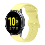 20-mm-Silikonarmband mit Faltschließe in Unifarbe, passend für Samsung Galaxy Watch 4 (44 mm), Samsung Galaxy Watch 4 Classic (46 mm), Samsung Galaxy Watch 4 Classic (42 mm) und Samsung Galaxy Watch Active 2