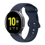 20-mm-Silikonarmband mit Faltschließe in Unifarbe, passend für Samsung Galaxy Watch 4 (44 mm), Samsung Galaxy Watch 4 Classic (46 mm), Samsung Galaxy Watch 4 Classic (42 mm) und Samsung Galaxy Watch Active 2