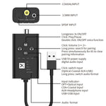 T9 Niedrige Latenz 5.2 Bluetooth Audio-Sender Unterstützt Glasfaser Koaxial APTX Vollserie, Mit USB-Kabel, Ohne Kabel