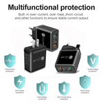 45W PD3.0 + 2 x QC3.0 USB Multiport Schnellladegerät, US-Stecker, US-Stecker