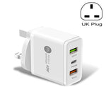 45W PD3.0 + 2 x QC3.0 USB Multi Port Quick Charger, UK-Stecker, UK-Stecker