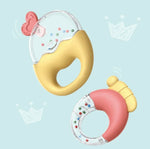MoFun 2029A 2-in-1 Babyrassel & Beißring, 6-teiliges Set mit Wal-Aufbewahrungsbox, 2029A