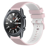 22 mm kariertes, zweifarbiges Silikon-Uhrenarmband, für Samsung Galaxy Watch3 45 mm, Samsung Galaxy Watch 46 mm, Samsung Gear S3 Classic, Samsung Gear S3 Frontier