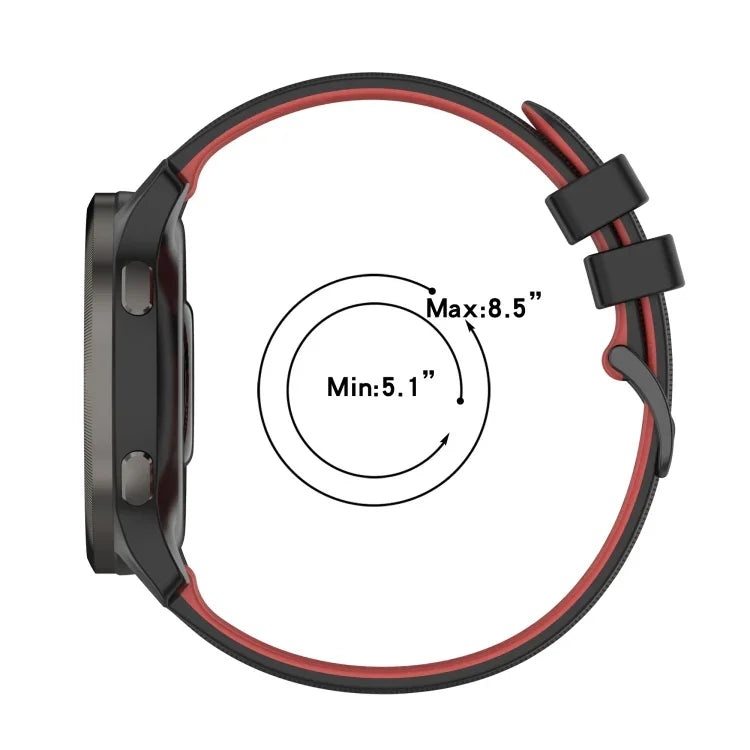 22 mm kariertes, zweifarbiges Silikon-Uhrenarmband, für Samsung Galaxy Watch3 45 mm, Samsung Galaxy Watch 46 mm, Samsung Gear S3 Classic, Samsung Gear S3 Frontier