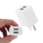 Mini Dual Port USB Ladegerät mit USB zu 8-Pin Datenkabel, AU Stecker, AU Stecker + 8-Pin Kabel