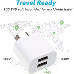 Mini-Dual-Port-USB-Ladegerät mit USB-zu-Typ-C-Datenkabel, AU-Stecker, AU-Stecker + Typ-C-Kabel