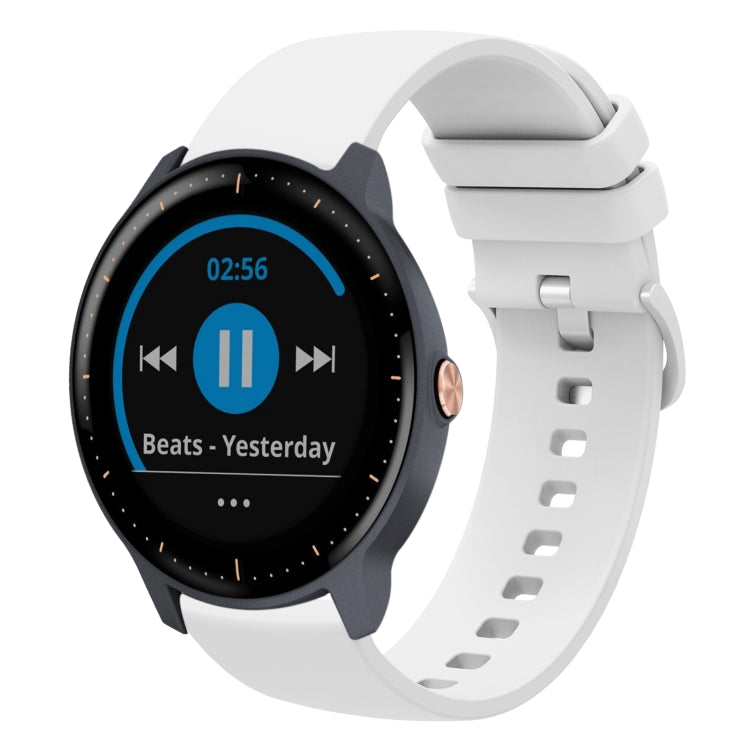 20mm Solid Color Soft Silicone Watch Band, For Garmin Vivoactive3 Music, For Garmin Forerunner 245, For Garmin Forerunner 245 Music, For Garmin Forerunner 645
