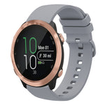 20mm Solid Color Soft Silicone Watch Band, For Garmin Forerunner 645 Music
