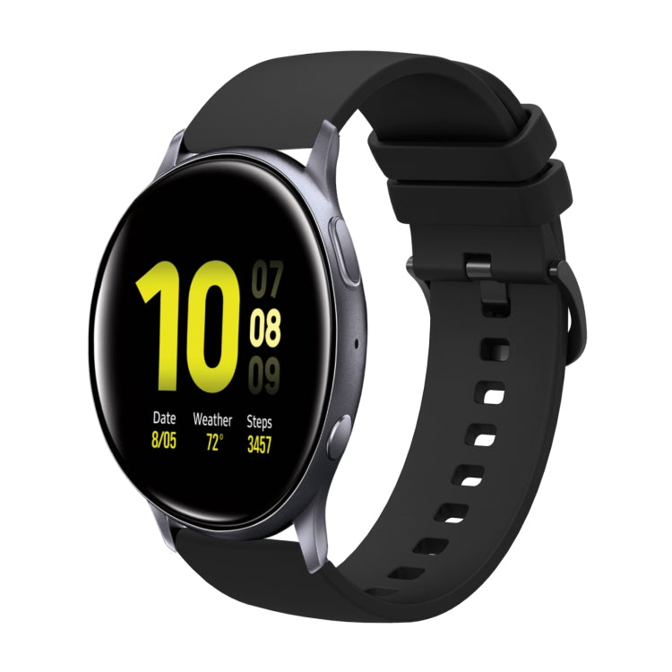 20mm einfarbiges weiches Silikonarmband, für Samsung Gear S2 Classic, für Samsung Galaxy Watch Active 2 40mm