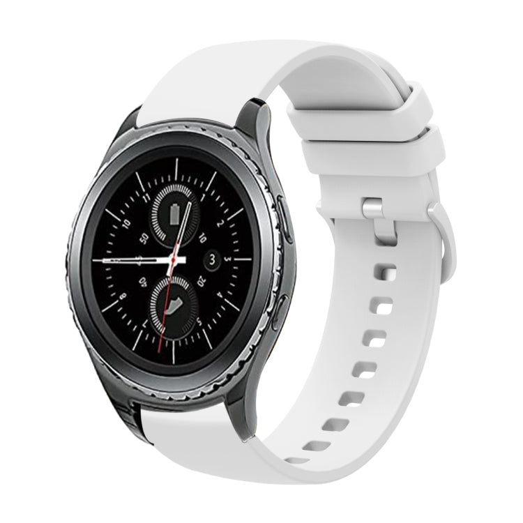 20mm einfarbiges weiches Silikonarmband, für Samsung Gear S2 Classic, für Samsung Galaxy Watch Active 2 40mm