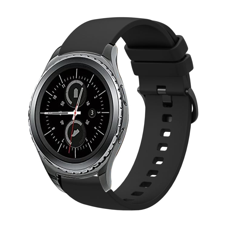 20mm einfarbiges weiches Silikonarmband, für Samsung Gear S2 Classic, für Samsung Galaxy Watch Active 2 40mm
