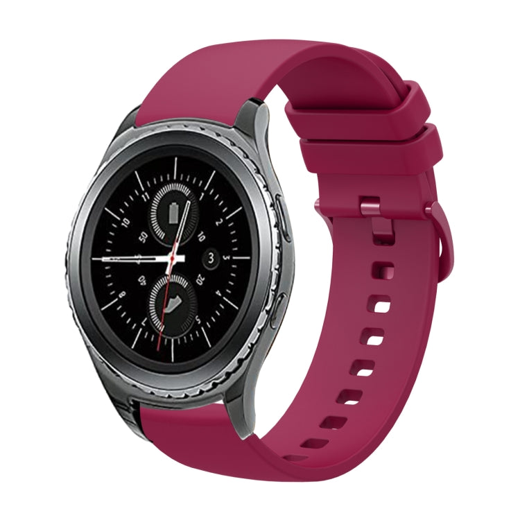 20mm einfarbiges weiches Silikonarmband, für Samsung Gear S2 Classic, für Samsung Galaxy Watch Active 2 40mm