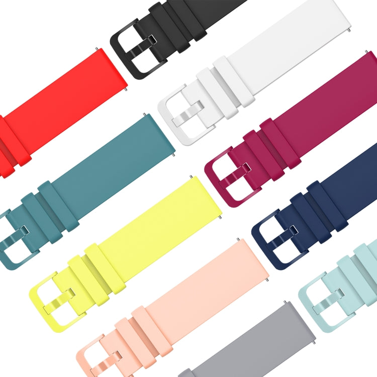 20mm einfarbiges weiches Silikonarmband, für Samsung Gear S2 Classic, für Samsung Galaxy Watch Active 2 40mm