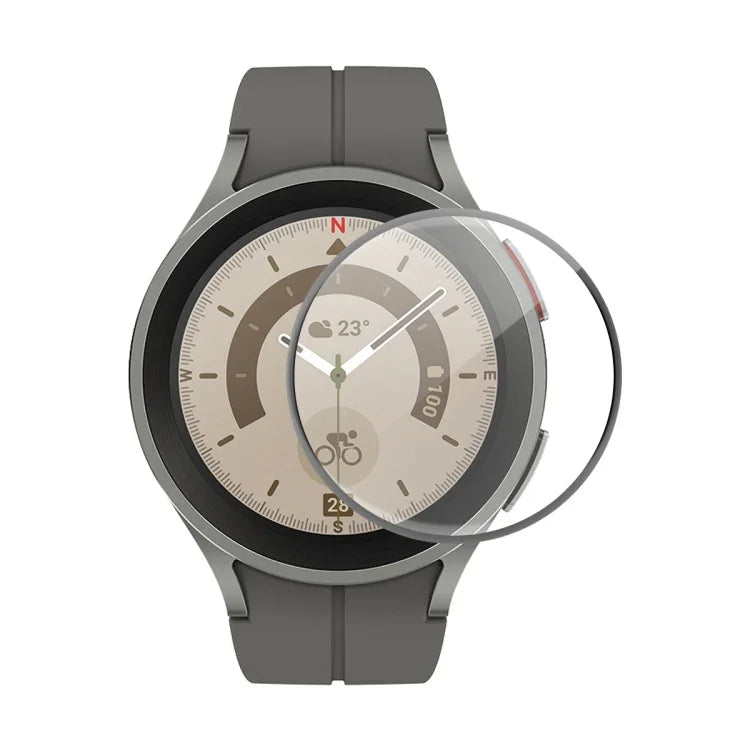 ENKAY 3D-Displayschutzfolie mit vollständiger Abdeckung für Samsung Galaxy Watch5 Pro 45 mm, 1 Stück, 2 Stück, 5 Stück, 10 Stück