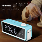 AEC K5 Spiegelwecker Bluetooth-Lautsprecher mit LED-Licht, unterstützt TF / FM