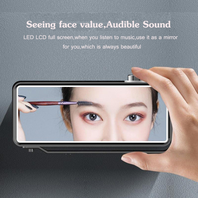 AEC K5 Spiegelwecker Bluetooth-Lautsprecher mit LED-Licht, unterstützt TF / FM