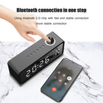 AEC K5 Spiegelwecker Bluetooth-Lautsprecher mit LED-Licht, unterstützt TF / FM