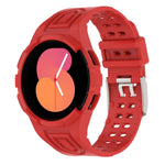 Gepanzerte, integrierte TPU-Doppeldornschließen-Smartwatch-Armband, für Samsung Galaxy Watch5 40mm, für Samsung Galaxy Watch5 44mm, für Samsung Galaxy Watch4 44mm