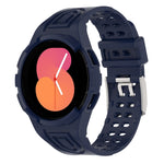 Gepanzerte, integrierte TPU-Doppeldornschließen-Smartwatch-Armband, für Samsung Galaxy Watch5 40mm, für Samsung Galaxy Watch5 44mm, für Samsung Galaxy Watch4 44mm