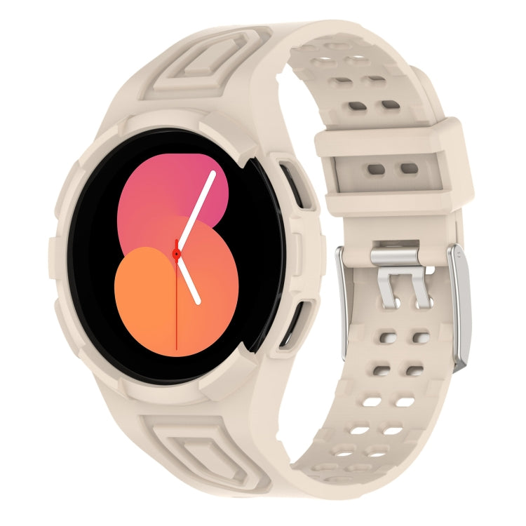 Gepanzerte, integrierte TPU-Doppeldornschließen-Smartwatch-Armband, für Samsung Galaxy Watch5 40mm, für Samsung Galaxy Watch5 44mm, für Samsung Galaxy Watch4 44mm