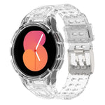 Gepanzerte, integrierte TPU-Doppeldornschließen-Smartwatch-Armband, für Samsung Galaxy Watch5 40mm, für Samsung Galaxy Watch5 44mm, für Samsung Galaxy Watch4 44mm