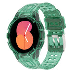 Gepanzerte, integrierte TPU-Doppeldornschließen-Smartwatch-Armband, für Samsung Galaxy Watch5 40mm, für Samsung Galaxy Watch5 44mm, für Samsung Galaxy Watch4 44mm