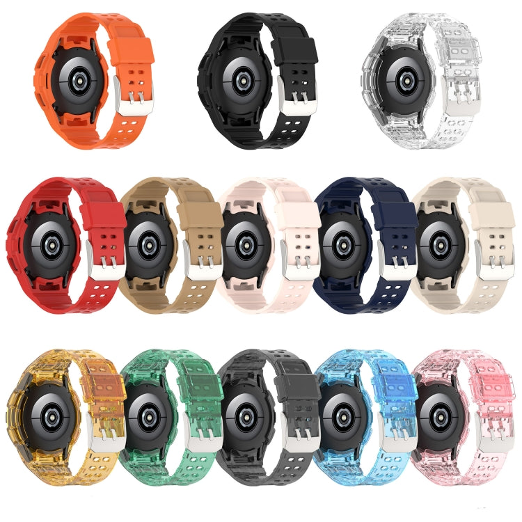 Gepanzerte, integrierte TPU-Doppeldornschließen-Smartwatch-Armband, für Samsung Galaxy Watch5 40mm, für Samsung Galaxy Watch5 44mm, für Samsung Galaxy Watch4 44mm