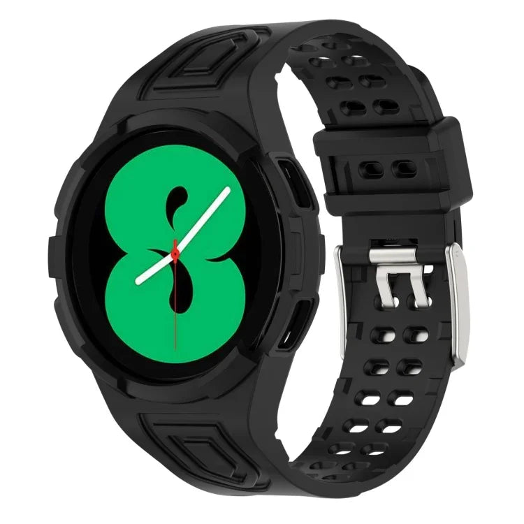 Armor Smartwatch-Armband aus TPU mit integriertem Doppeldornverschluss, für Samsung Galaxy Watch4 40 mm und Samsung Galaxy Watch4 Classic 46 mm