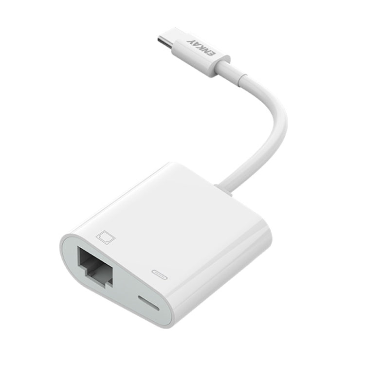 ENKAY Hat-Prince 2 in 1 RJ45 Ethernet LAN Netzwerk, Type-C, 8 Pin