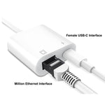 ENKAY Hat-Prince 2 in 1 RJ45 Ethernet LAN Netzwerk, Type-C, 8 Pin
