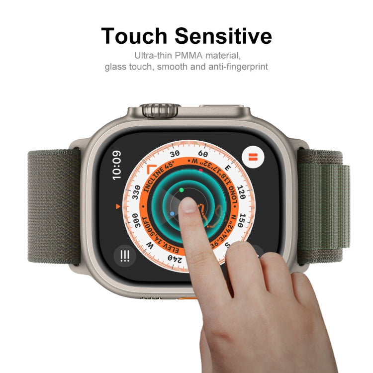 ENKAY 3D Weiche PC-Kante PMMA Bildschirmfolie Für Apple Watch Ultra / Ultra 2 / Ultra 3 49mm, 1 Stück, 2 Stück, 5 Stück, 10 Stück